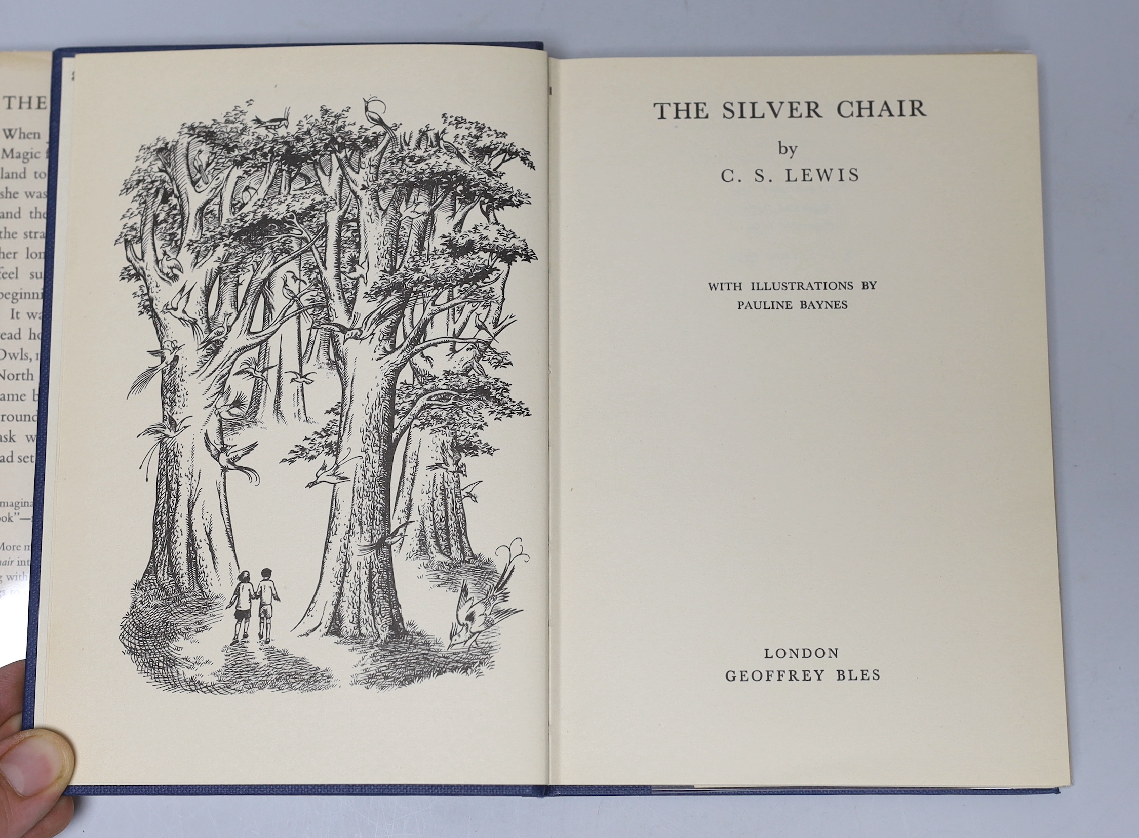 Lewis, C.S - The Silver Chair, 3rd printing, 8vo, cloth in unclipped d/j, Geoffrey Bles, London, 1959